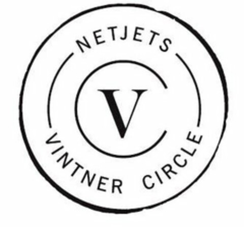 V C NETJETS VINTNER CIRCLE Logo (USPTO, 10.12.2018)