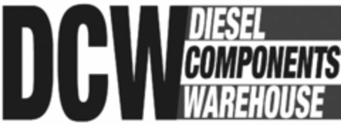 DCW DIESEL COMPONENTS WAREHOUSE Logo (USPTO, 31.07.2019)