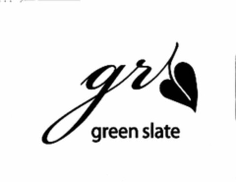 GR GREEN SLATE Logo (USPTO, 05.02.2010)