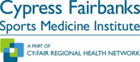 CYPRESS FAIRBANKS SPORTS MEDICINE INSTITUTE A PART OF CY-FAIR REGIONAL HEALTH NETWORK Logo (USPTO, 02/15/2010)