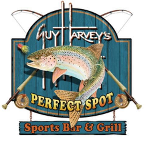 GUY HARVEY'S PERFECT SPOT SPORTS BAR & GRILL Logo (USPTO, 02.03.2010)