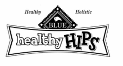 THE BLUE BUFFALO CO. BLUE HEALTHY HIPS HEALTHY HOLISTIC Logo (USPTO, 03/22/2010)