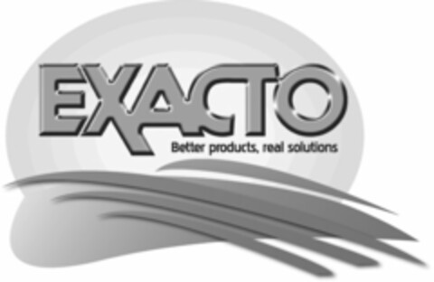 EXACTO BETTER PRODUCTS, REAL SOLUTIONS Logo (USPTO, 13.04.2010)