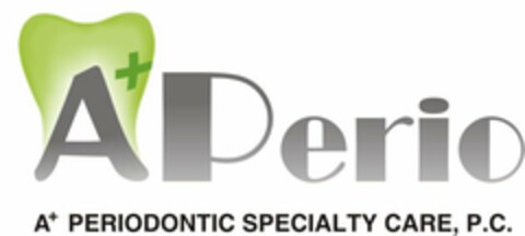 A+ PERIO A+ PERIODONTIC SPECIALTY CARE, P.C. Logo (USPTO, 19.10.2010)