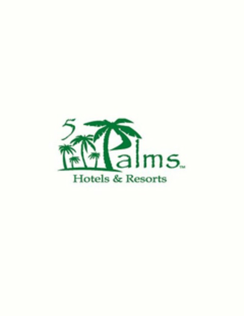 5 PALMS HOTELS & RESORTS Logo (USPTO, 04/29/2011)