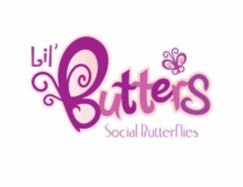 LIL' BUTTERS SOCIAL BUTTERFLIES Logo (USPTO, 06/11/2011)