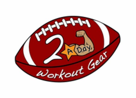 2 A DAY WORKOUT GEAR Logo (USPTO, 30.06.2011)