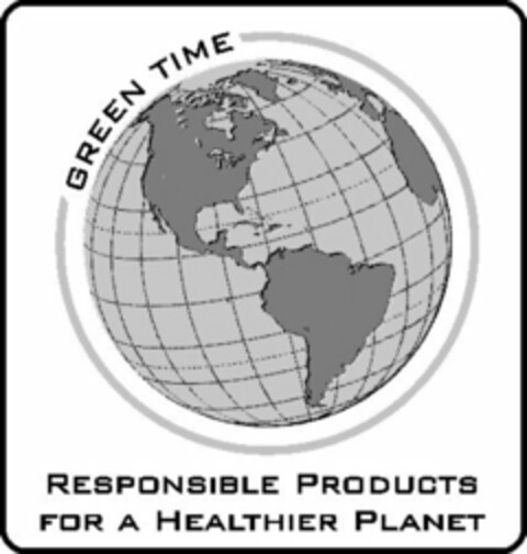 GREEN TIME RESPONSIBLE PRODUCTS FOR A HEALTHIER PLANET Logo (USPTO, 20.12.2011)