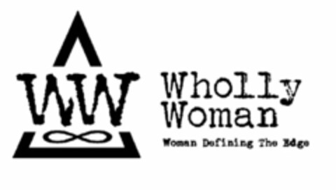 WW WHOLLY WOMAN WOMAN DEFINING THE EDGE Logo (USPTO, 07/11/2013)