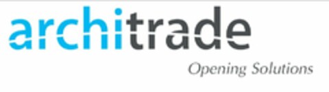 ARCHITRADE OPENING SOLUTIONS Logo (USPTO, 25.06.2014)