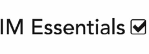 IM ESSENTIALS Logo (USPTO, 10/21/2014)