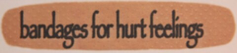 BANDAGES FOR HURT FEELINGS Logo (USPTO, 29.07.2015)