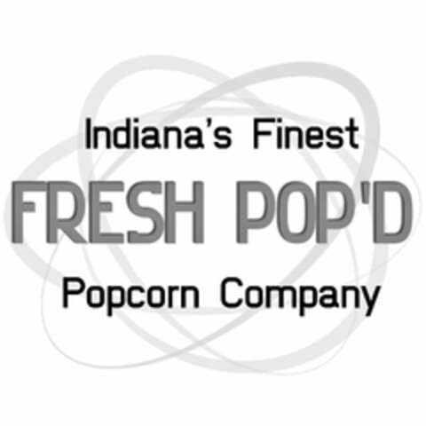 INDIANA'S FINEST FRESH POP'D POPCORN COMPANY Logo (USPTO, 22.08.2017)