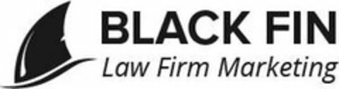 BLACK FIN LAW FIRM MARKETING Logo (USPTO, 02/07/2018)