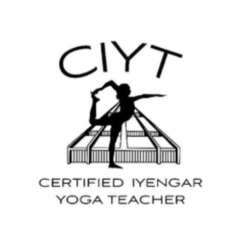 CIYT CERTIFIED IYENGAR YOGA TEACHER Logo (USPTO, 25.04.2018)