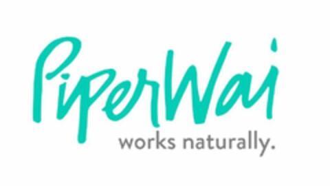 PIPERWAI WORKS NATURALLY Logo (USPTO, 10.08.2018)