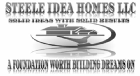 STEELE IDEA HOMES LLC SOLID IDEAS WITH SOLID RESULTS A FOUNDATION WORTH BUILDING DREAMS ON Logo (USPTO, 25.04.2019)