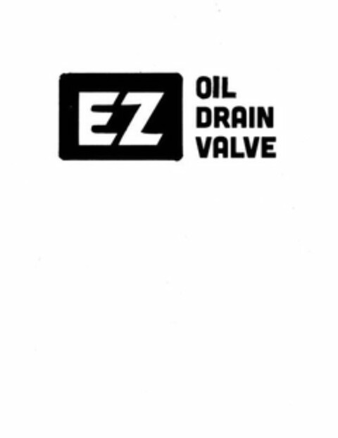 EZ OIL DRAIN VALVE Logo (USPTO, 12.09.2019)