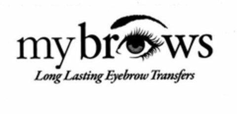 MYBROWS LONG LASTING EYEBROW TRANSFERS Logo (USPTO, 12.02.2020)