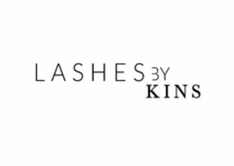 LASHES BY KINS Logo (USPTO, 02/27/2020)