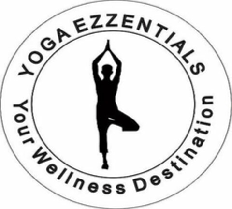 YOGA EZZENTIALS YOUR WELLNESS DESTINATION Logo (USPTO, 23.06.2020)