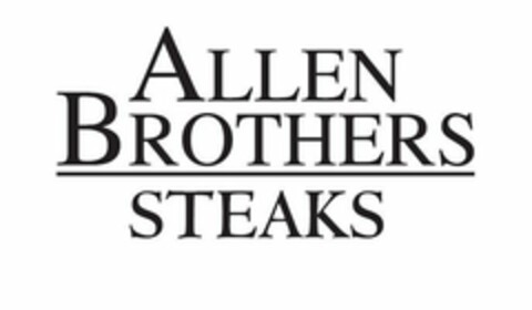 ALLEN BROTHERS STEAKS Logo (USPTO, 07.04.2009)