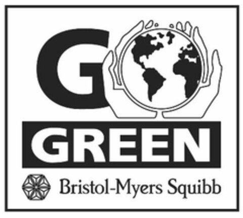 GO GREEN BRISTOL-MYERS SQUIBB Logo (USPTO, 12.05.2009)