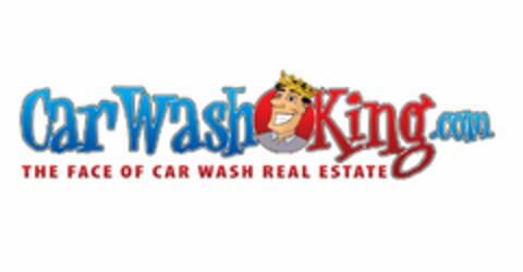 CARWASHKING.COM THE FACE OF CAR WASH REAL ESTATE Logo (USPTO, 07.07.2010)