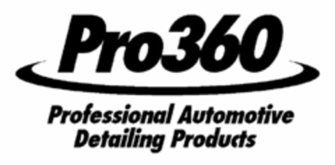 PRO360 PROFESSIONAL AUTOMOTIVE DETAILINGPRODUCTS Logo (USPTO, 08/15/2012)