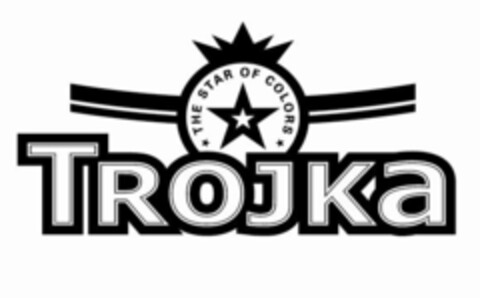 TROJKA THE STAR OF COLORS Logo (USPTO, 11/28/2012)