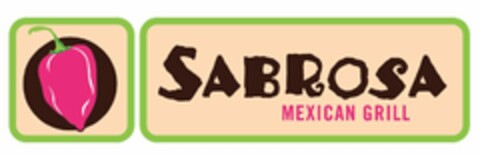 SABROSA MEXICAN GRILL Logo (USPTO, 04.06.2013)