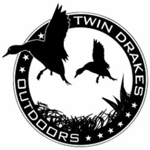 TWIN DRAKES OUTDOORS Logo (USPTO, 25.06.2013)