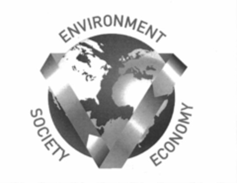 ENVIRONMENT SOCIETY ECONOMY Logo (USPTO, 08/19/2013)