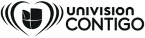U UNIVISION CONTIGO Logo (USPTO, 11.02.2014)