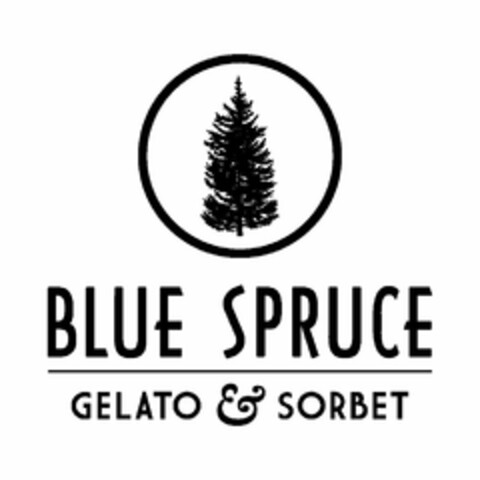 BLUE SPRUCE GELATO & SORBET Logo (USPTO, 01.05.2014)