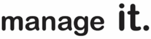 MANAGE IT. Logo (USPTO, 19.06.2015)