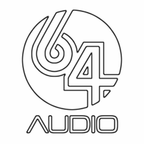 64 AUDIO Logo (USPTO, 04/05/2016)