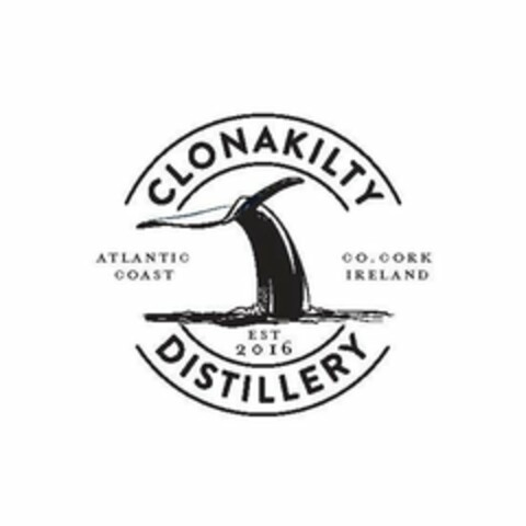 CLONAKILTY DISTILLERY ATLANTIC COAST CO. CORK IRELAND EST 2016 Logo (USPTO, 02/12/2018)