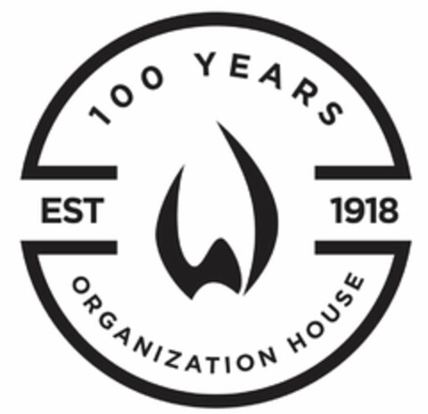 W EST 1918 100 YEARS ORGANIZATION HOUSE Logo (USPTO, 06/22/2018)