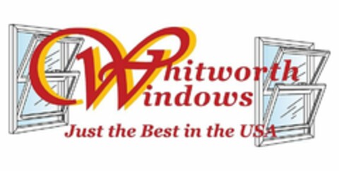 WHITWORTH WINDOWS JUST THE BEST IN THE USA Logo (USPTO, 07/16/2018)