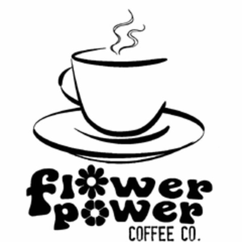 FLOWER POWER COFFEE CO. Logo (USPTO, 13.01.2019)