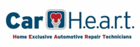 CAR H.E.A.R.T. HOME EXCLUSIVE AUTOMOTIVE REPAIR TECHNICIANS Logo (USPTO, 12.04.2019)