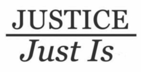 JUSTICE JUST IS Logo (USPTO, 05/16/2019)