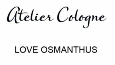 ATELIER COLOGNE LOVE OSMANTHUS Logo (USPTO, 29.05.2019)