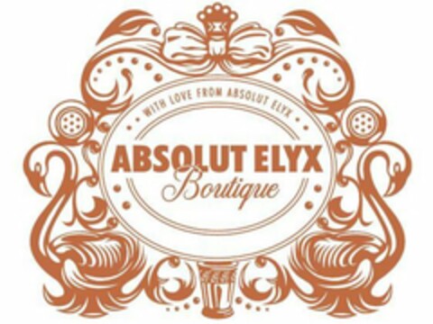 ABSOLUT ELYX BOUTIQUE WITH LOVE FROM ABSOLUT ELYX Logo (USPTO, 07/02/2019)