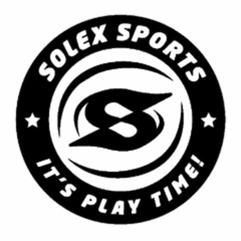 SOLEX SPORTS S IT'S PLAY TIME! Logo (USPTO, 23.03.2020)