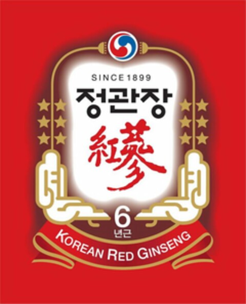 SINCE 1899 6 KOREAN RED GINSENG Logo (USPTO, 08/11/2020)