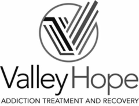 V VALLEY HOPE ADDICTION TREATMENT AND RECOVERY Logo (USPTO, 08/14/2020)