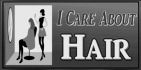 I CARE ABOUT HAIR Logo (USPTO, 08/21/2020)
