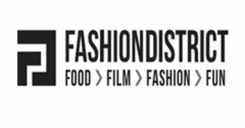 FD FASHIONDISTRICT FOOD FILM FASHION FUN Logo (USPTO, 17.09.2020)